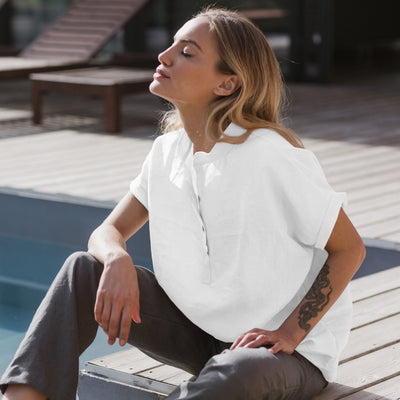 The timeless wardrobe: the white linen shirt