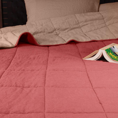 A quilted bedspread to warm up the fall.