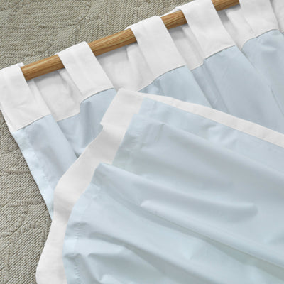 Rideau doublé en lin sur mesure Blanc Optique à pattes cachées