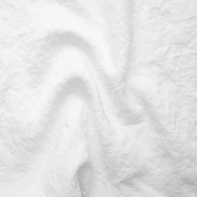 Swatch pour chemin de table en lin lavé blanc