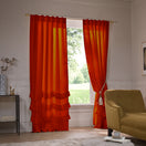 Ruffles Linen Window Curtain coral - Waterfall