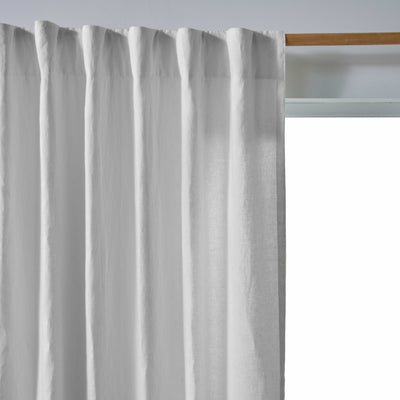 Rideau lin avec doublure cotton Gris Minéral