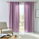 Made to measure lined linen curtain lilac
