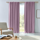 Made to measure blackout linen curtain lilac
