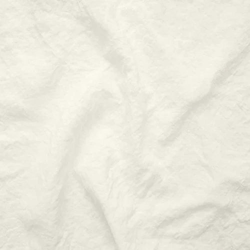 Washed linen curtain panel ivory