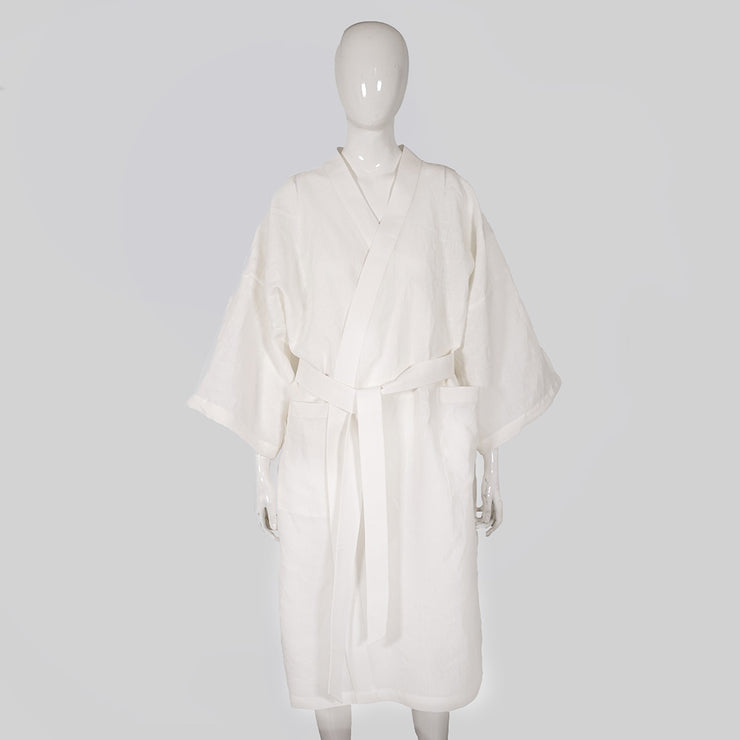  Linen Kimono Style bathrobe "Lais" - Linenshed