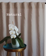 Linen Blackout Curtain in custom size, Natural