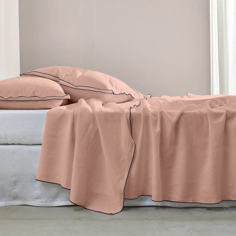 drap plat bord bourdon Vieux Rose