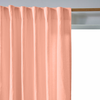 Rideau lin avec doublure cotton Rose