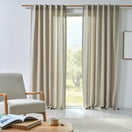 Made to measure washed linen curtain natural beige