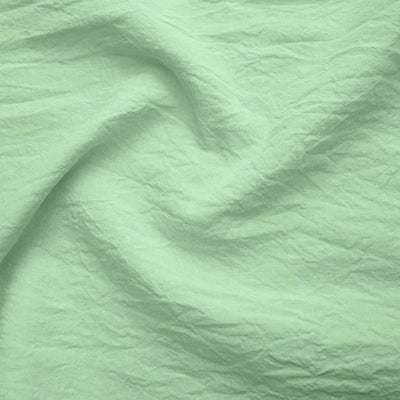 Swatch pour taie de traversin en lin vert menthe 