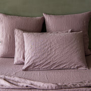 Housewife Pure Linen Pillowcases Lilac set of 2 - Linenshed