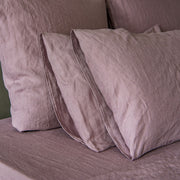 Basic Pure Linen Pillowcases set of 2 Lilac - Linenshed