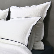 Bourdon Edge Flanged set of Pillowcases - Linenshed