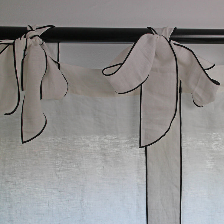 Bow Ties Ready Made Linen Curtains