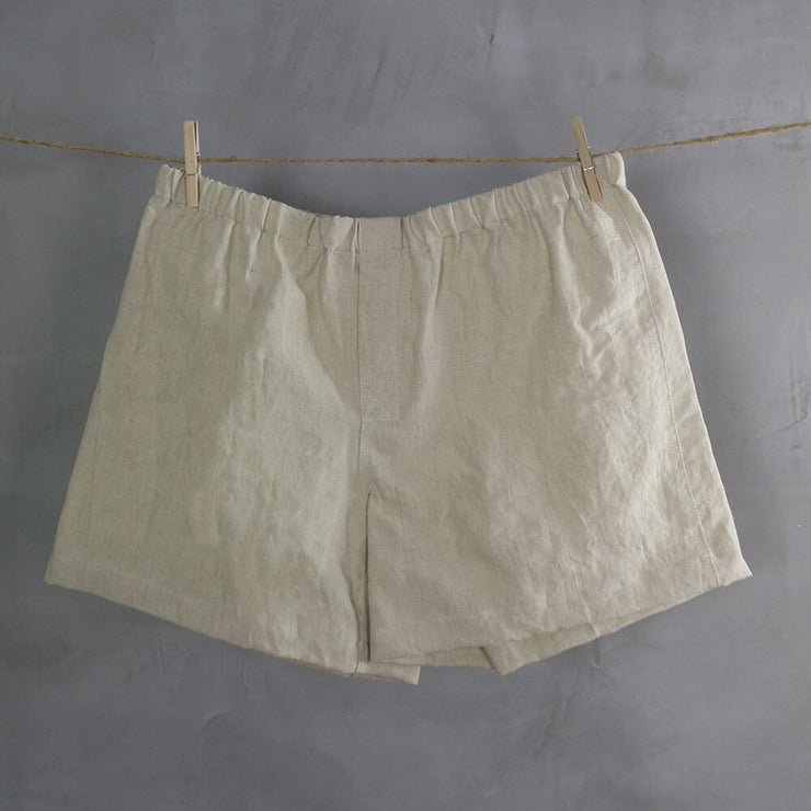 100% Linen Boxer shorts Natural