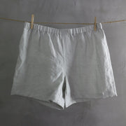 100% Linen Boxer shorts Stone Gray