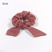 Bow Tie Linen Scrunchies (set of 3)