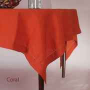 Hemstitched Linen Tablecloth (circular custom size)