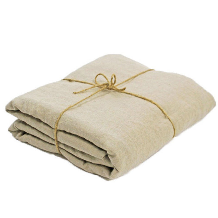 Soft Washed Linen Natural Duvet Well Packed