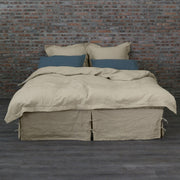 Soft Washed Linen Natural Duvet Cover With Linen Pillowcases