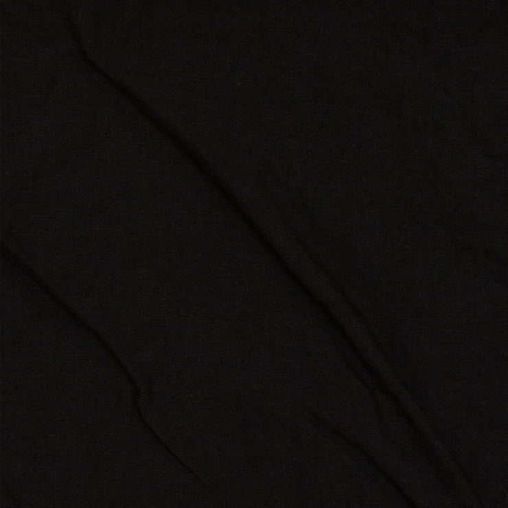 Casual Short washed linen tunic "Luna" #colour_encre-noire