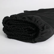 Fitted Sheet in Jet-Black view of Elastic - Linenshed