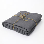 Bed Linen Flat Sheet Lead Grey Duvet Cover