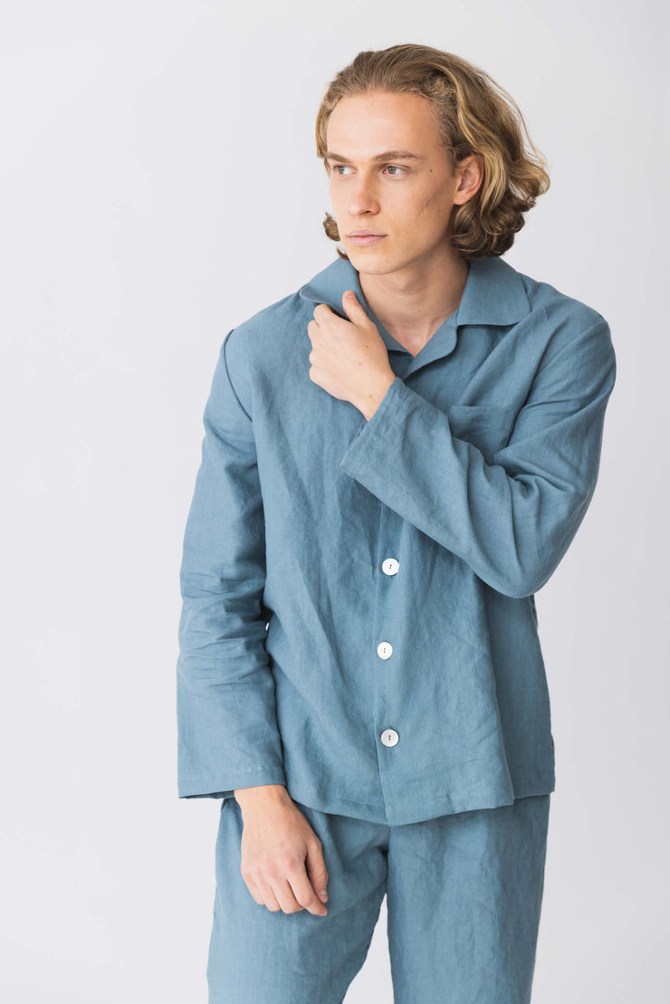 Men's French Linen Pajamas Vest