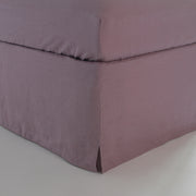 Linen Slit Corners Lilac Bed Skirt
