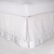 Ruffled Pure Linen Bed Skirt