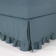 Ruffled Pure Linen Bed Skirt