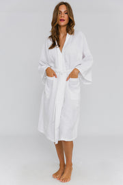 Linen Kimono Style bathrobe