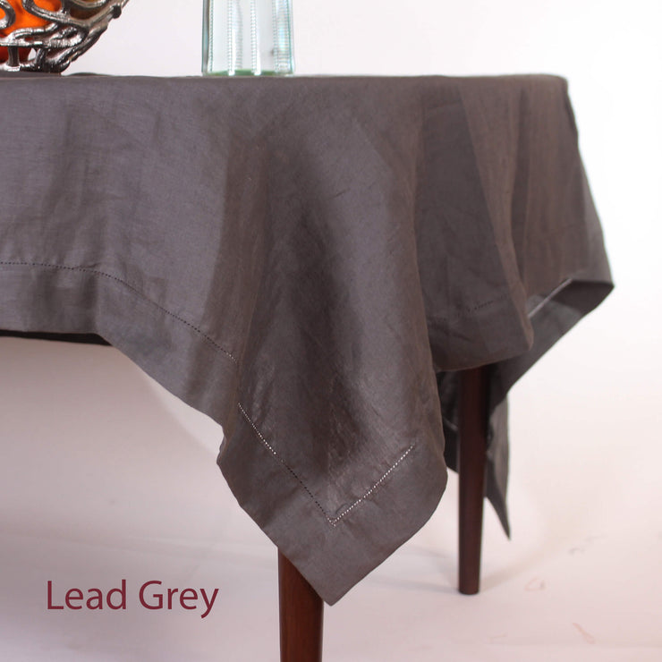 Hemstitched Linen Tablecloth