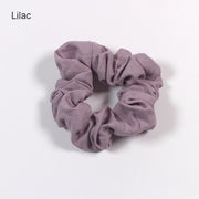 Plain Linen Scrunchies (set of 3)