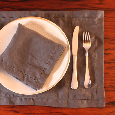 Sales! Set of Hemstitch Linen Placemats