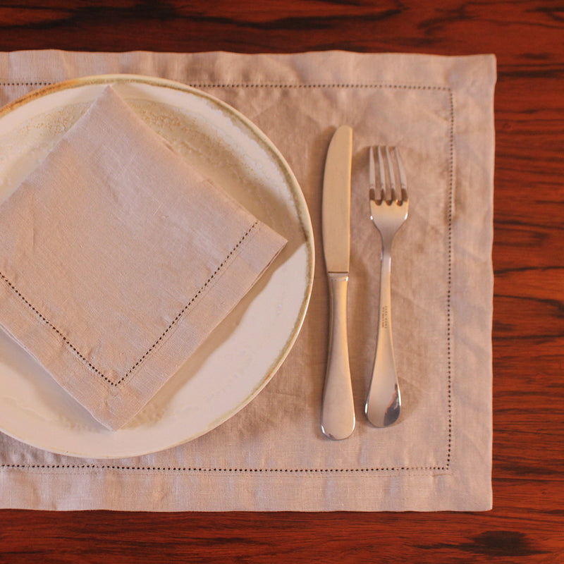 Sales! Set of Hemstitch Linen Placemats