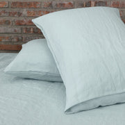 Linen Housewife Pillowcases (set of 2) Icy Blue back view
