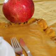 Pure Washed Linen Ruffles Placemats - Linenshed