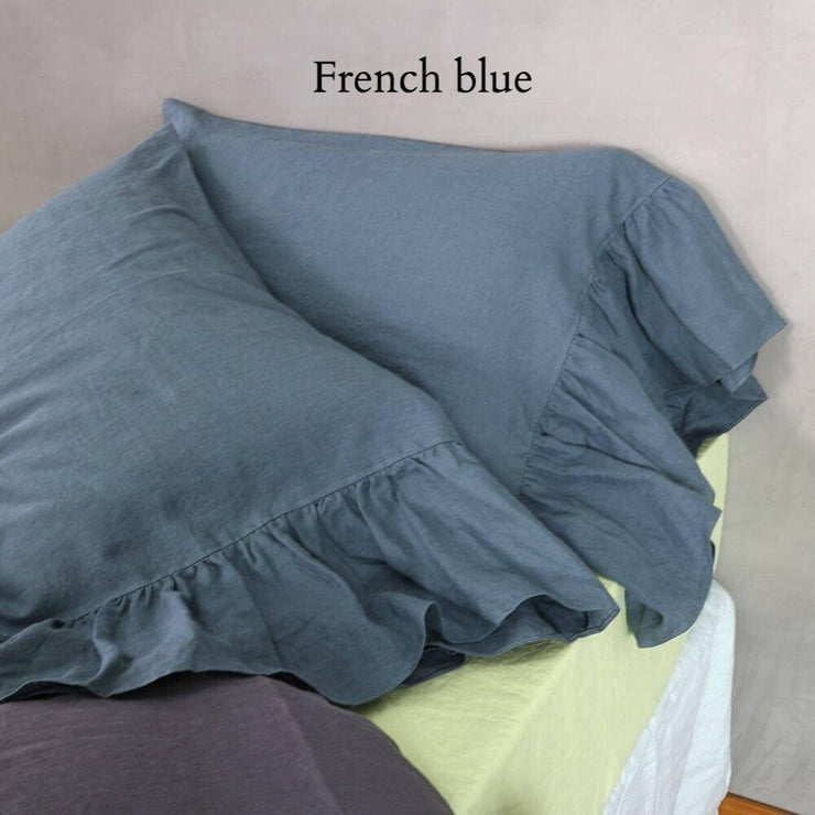 Side-Ruffle-Pillowcases-Set-French-Blue