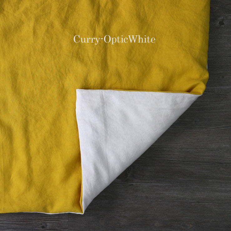 Two Tones Duvet Cover Curry-OpticWhite