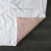 Two Tones Duvet Cover OpticWhite-Salmon