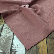 Rustic Linen TableCloth with Mitered Corners Brick